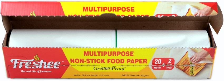 Non Stick Food Wrapping Butter Paper for Kitchen, Cookies, Cake's, Backed  Item, Fries (20m/70 ft)