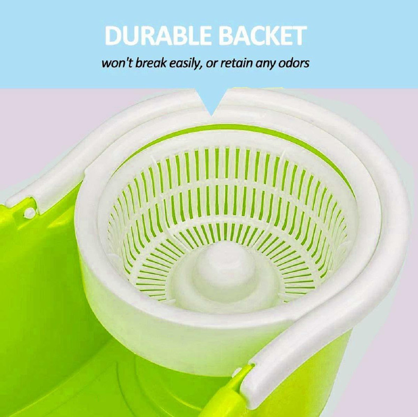 GADGET TREE 360 Spin Easy Clean Floor Mop Bucket Wet Dry Mop