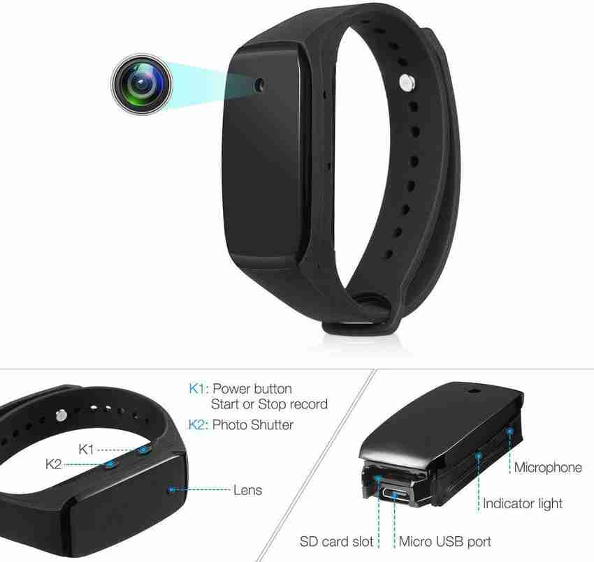 IFITech Wearable Bracelet HD Hidden Camera 1080p Spy Camera