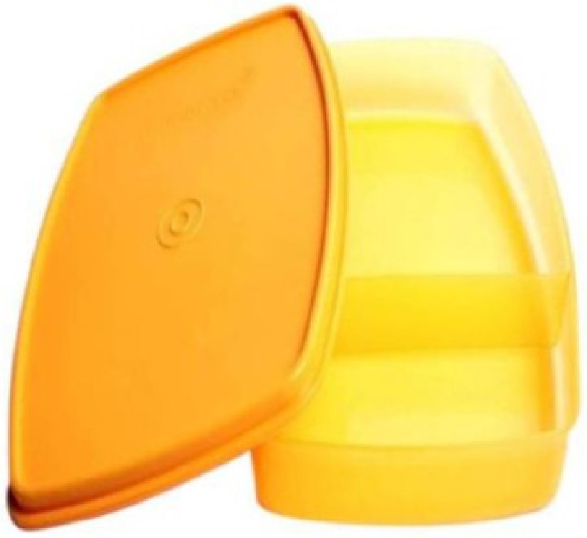 Vintage Tupperware Divider Lunch Snack Container 813-4 Yellow