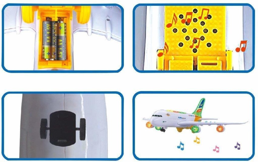 Toy Airplane For Kids, Bump And Go Action, Toddler Toy Plane With LED  Flashing Lights And Sounds For Boys ,Mini Airliner Toys For Introducing  Aeronaut