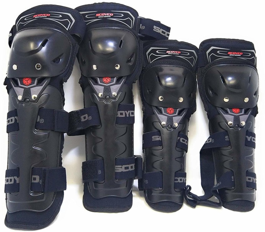 Buy TRP Traders 4 Set, Bike Knee Pads and Elbow Pads Protective Gear Set  for Biking, Riding, Cycling and Multi Sports Safety Protection: Scooter Knee  Guard, Elbow Guard Free Black online at