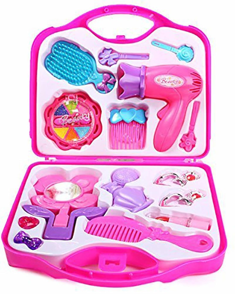 Hair Stylist Set for Girls, Beauty Salon Pretend Play Kit with Toy