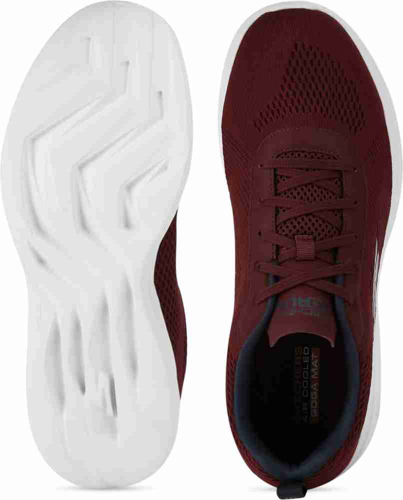 Maroon best sale skechers shoes