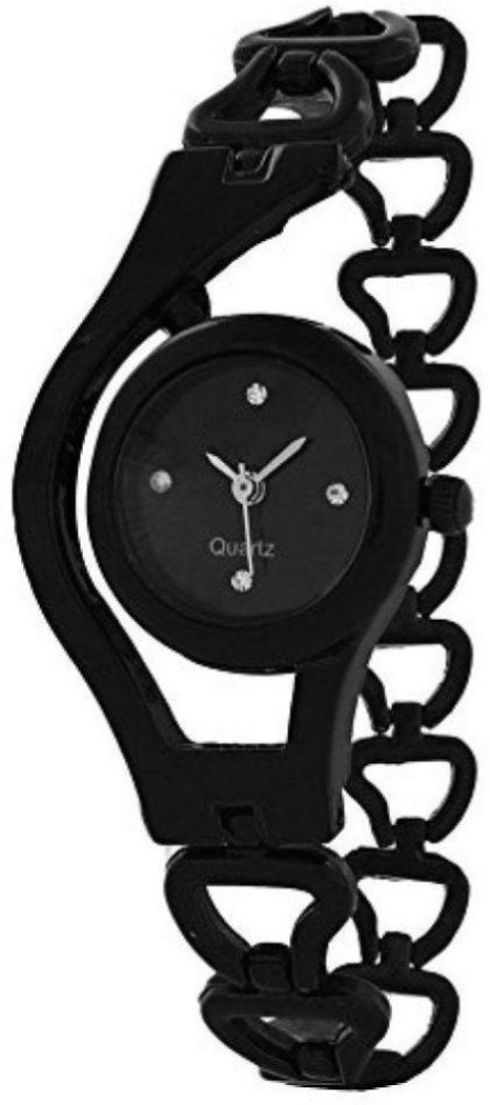 Lama WOMENS BLACK CHAIN Girls and Women Watches Analog Watch For