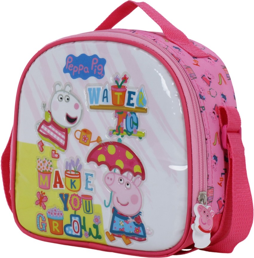 Peppa Pig Girls Lunch Set Pink 3 Piece Bag, Lunch Box & Bottle - Quickdraw  Supplies