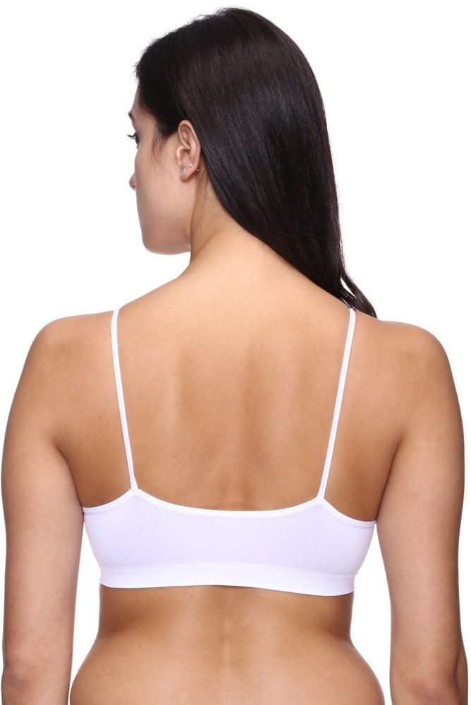 Olive Women's Cotton & Spandex Non Padded Non-Wired Sports Bra