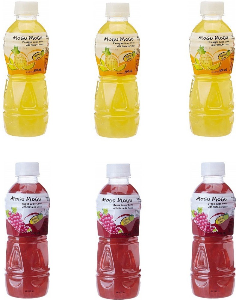Mogu Mogu Orange and Grape Juice with 25 % Nata De Coco (Pack of 6) Price  in India - Buy Mogu Mogu Orange and Grape Juice with 25 % Nata De Coco (