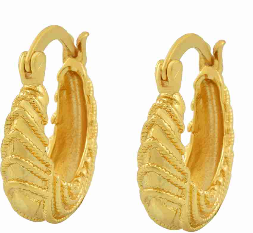 Fashionable Gold Plated Twist Design Bali Hoop Earring For Women or Girls  at Rs 15/pair, Gopalpura Bypass, Jaipur