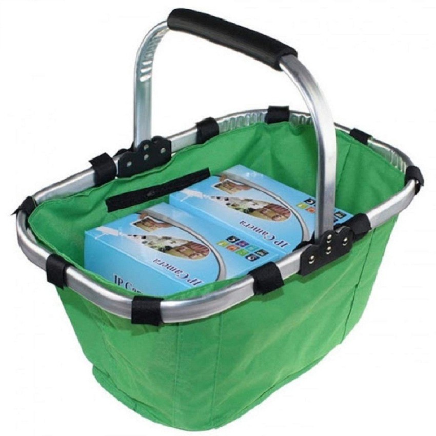 Collapsible Picnic Basket Foldable Silicone Tub Portable Picnic Bag
