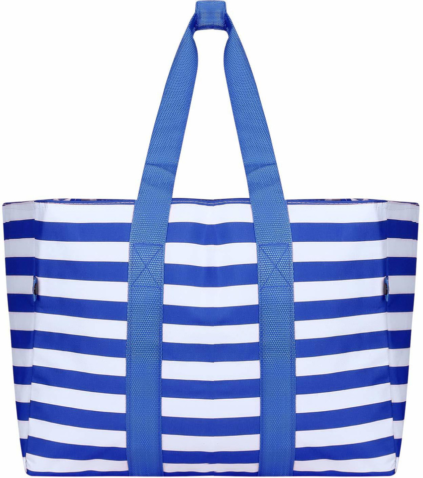 Flipkart VARNI KART Cotton Striped Heavy Shoulder Tote Bag for Woman Suitable for shopping bhaji tarkari out side multi color Multipurpose Bag Multipurpose Bag