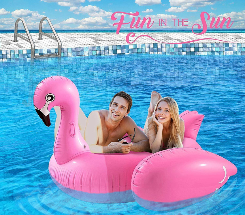 Pink flamingo store inflatable pool