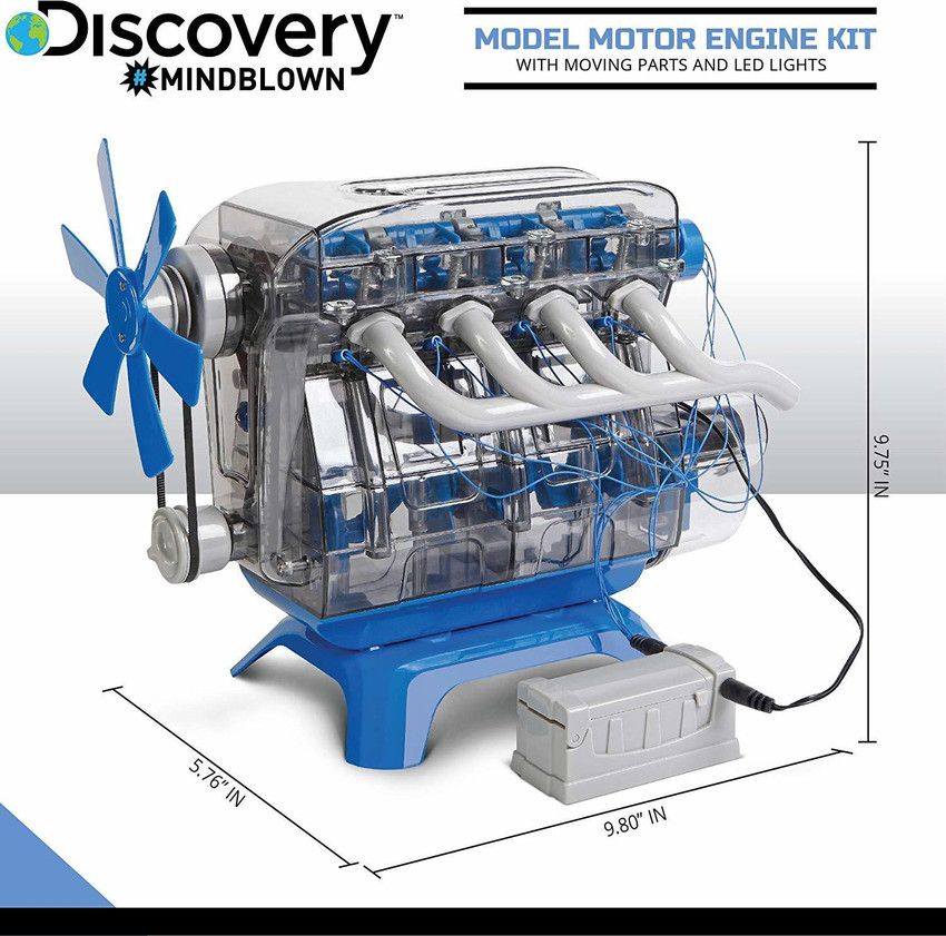 Discovery Mindblown Model Motor Engine Kit Moving Parts and LED Lights Price in India Buy Discovery Mindblown Model Motor Engine Kit Moving Parts and LED Lights online at Flipkart
