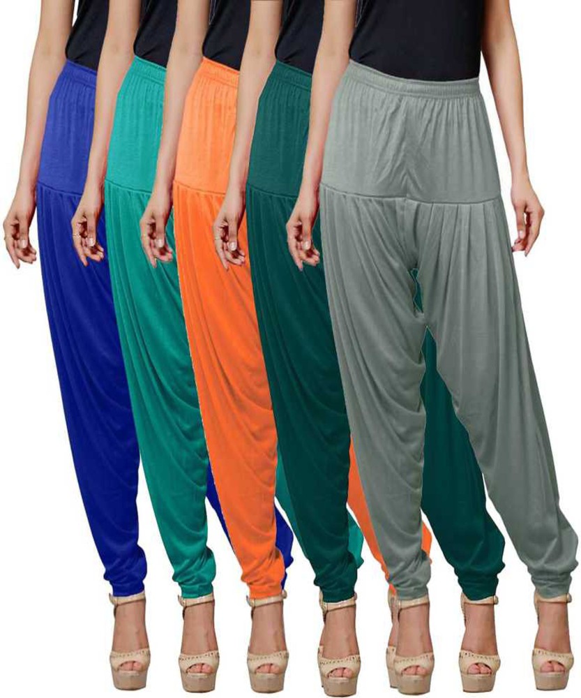 Fabulous Viscose Salwar Churidar Patiala Pant for Women/Girls - Solid color  LT GREY