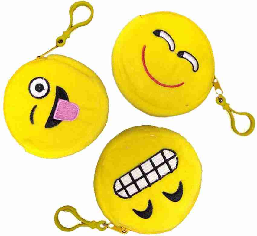 AKADO Smiley Emoji kiss Cool and Love Jewellery Coin Wallet Purse