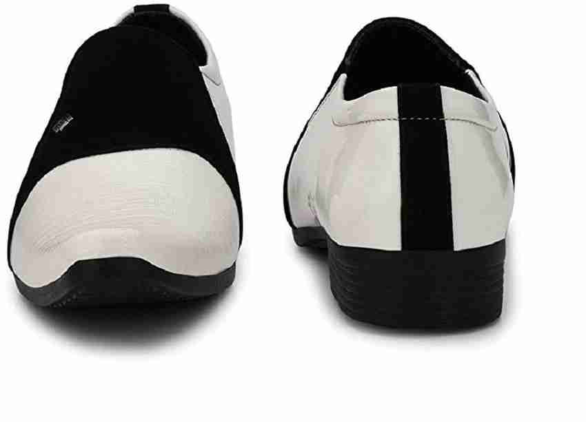 Black white formal online shoes