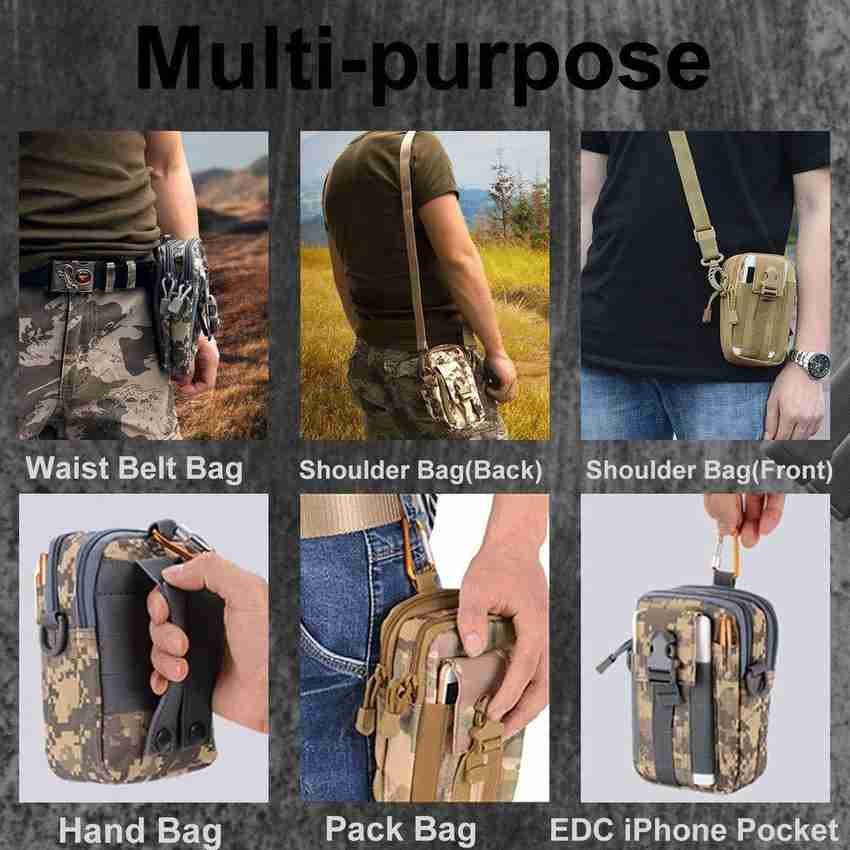 ShopyBucket Set of 2 Tactical Molle Pouch Outdoor Sport Utility Gadget Belt Waist Bag Grey Price in India Flipkart