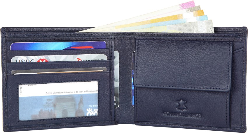 Buy Napa Hide Men Blue Wallet Online at Best Prices in India