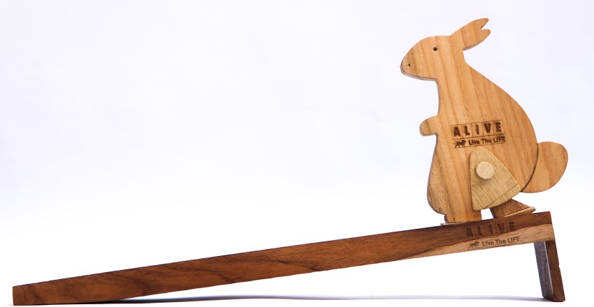 Classic Wooden Ramp Toy Rabbit