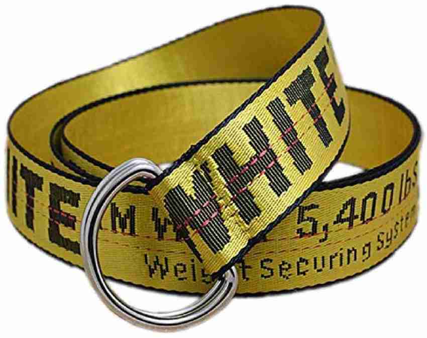Off white belts sales yellow