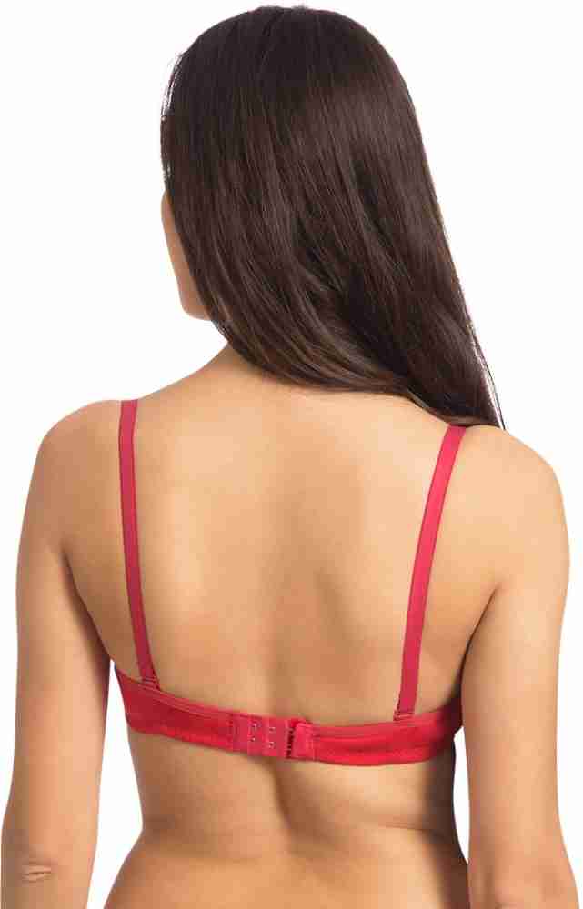 Buy Komli Padded Non Wired Full Coverage Backless Bra - Coral at