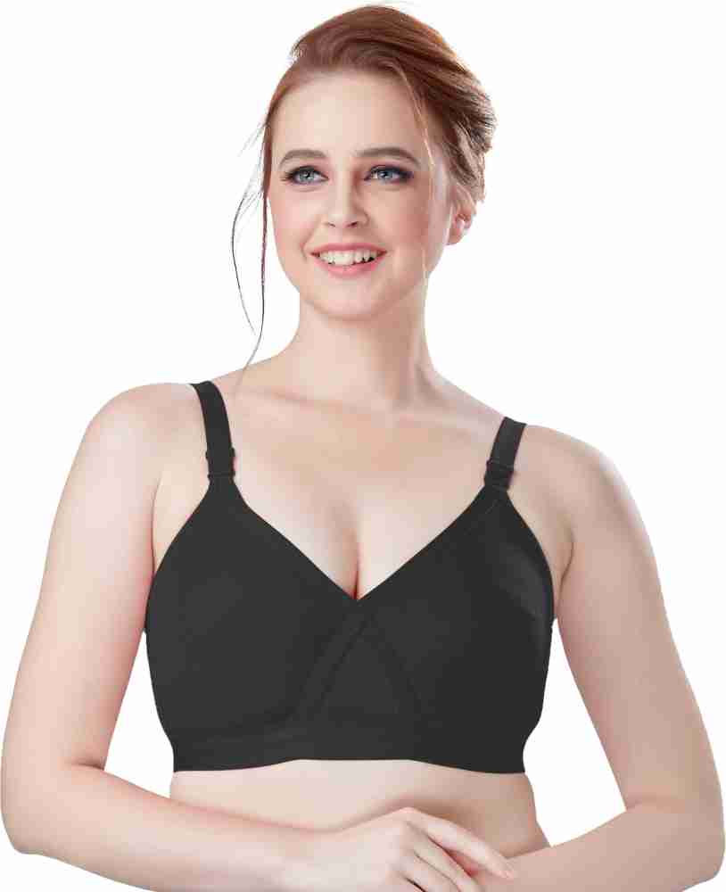 Lemixa Womens Cotton Chicken Material C Cup Non Wired Non Padded Plus Size Full  Cup Coverage Bras T Shirt Bra - Size 36C, Beige Women Full Coverage Non  Padded Bra - Buy