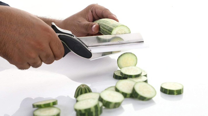 Pulsbery E Clever Cutter 2 in 1 Kitchen Knife/Food Chopper Vegetable &  Fruit Vegetable Grater & Slicer Price in India - Buy Pulsbery E Clever  Cutter 2 in 1 Kitchen Knife/Food Chopper