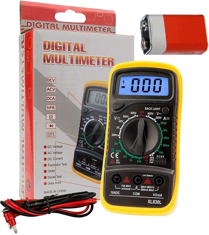 Techtest XL830L Pocket Digital Multimeter Mini Voltage Tester Home