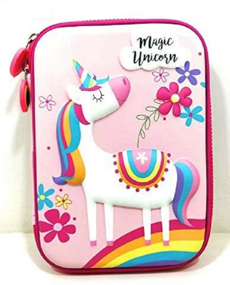Pencil Pouches for Girls, Unicorn Pouch for Stationary Items - Pencil –  FunBlast