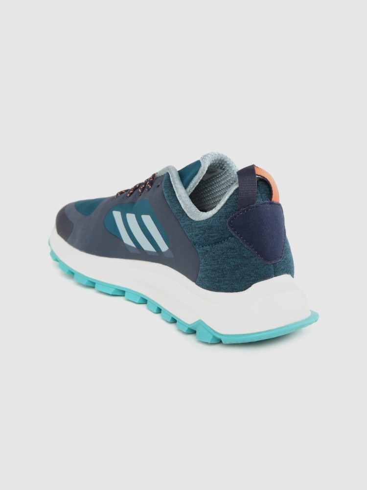 ADIDAS Women Teal Green Navy Response Trail X Running Shoes