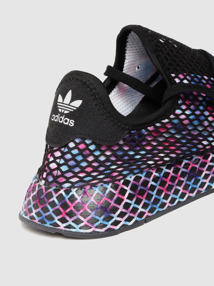 ADIDAS ORIGINALS Originals Men Black Pink Woven Design Deerupt