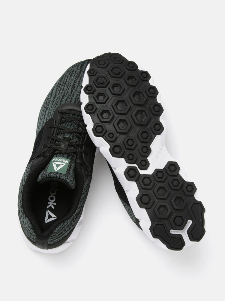 reebok green black shoes