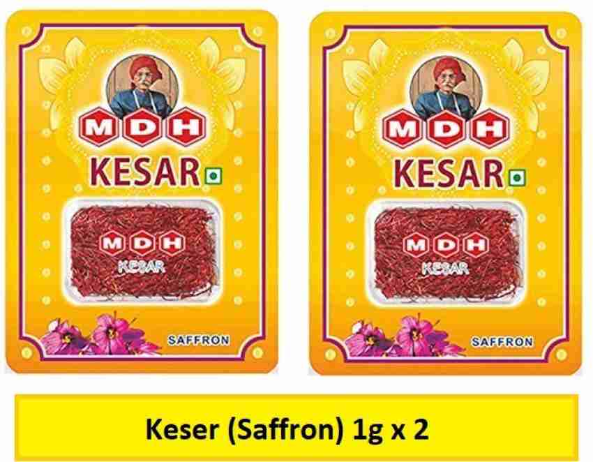 La Casa Pure & Organic Mongra Saffron, Kumkuma Puvvu, Finest A++ Grade  Kashmiri Kesar, Keshar/Saffron Threads, 1g