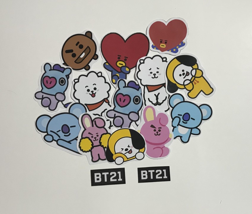 LeivonFamily 6 cm BTS Stickers Version 1 Self Adhesive Sticker Price in  India - Buy LeivonFamily 6 cm BTS Stickers Version 1 Self Adhesive Sticker  online at