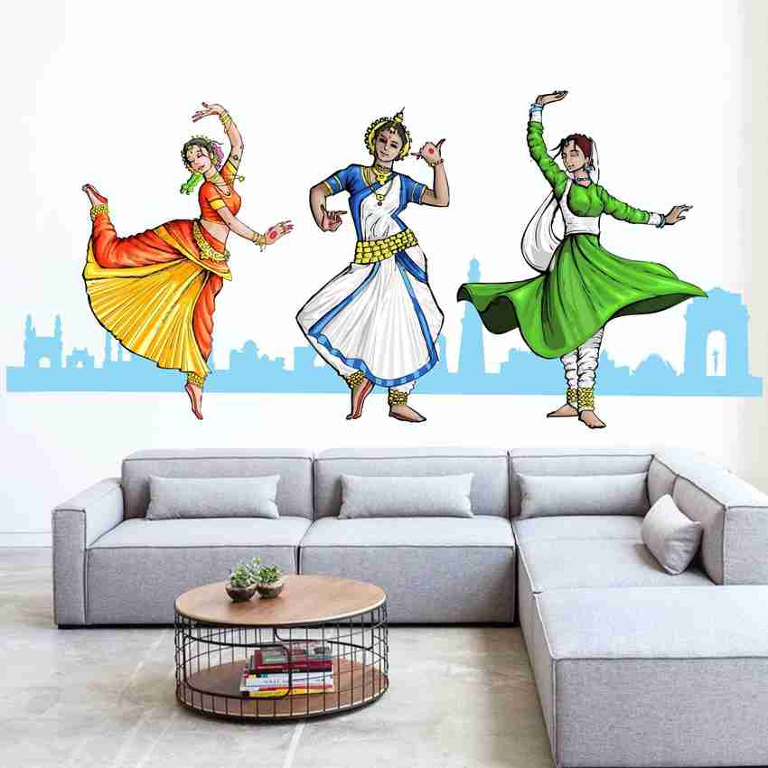 StickMe Indian Girls Traditional Dance Wall Sticker SM466 Price in India Buy StickMe Indian Girls Traditional Dance Wall Sticker SM466 online at Flipkart
