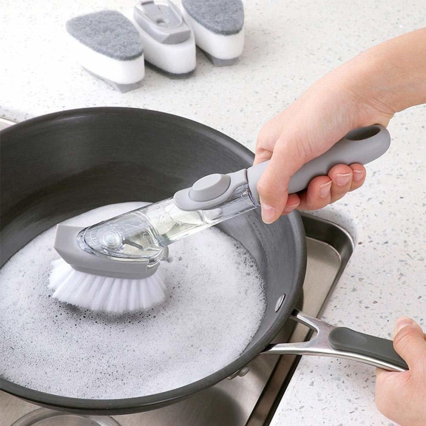 Kitchen Cleaning Brush Pot Dishwashing Tools Decontamination Dish Bowl Pot  Washing Brush Degradable Fiber Household Accessories