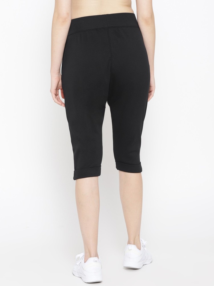 REEBOK Women Studio Jersey Pants Women Black Capri - Buy REEBOK