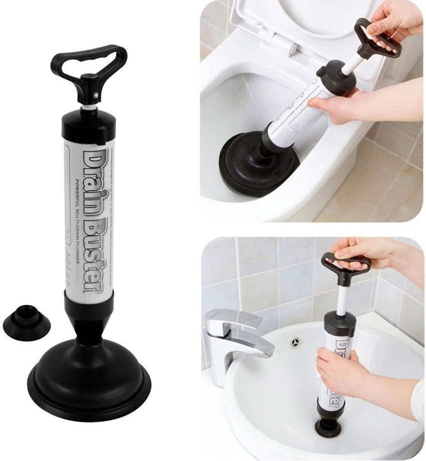 Toilet Unblocker Tool Drain Plunger Sink Clog Remover Powerful Sucker  Rubber