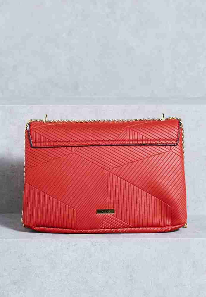 Buy ALDO Women Red Sling Bag Summer Red W Lt Gold Hw Online Best