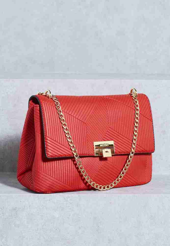 Buy ALDO Women Red Sling Bag Summer Red W Lt Gold Hw Online Best Price in India Flipkart