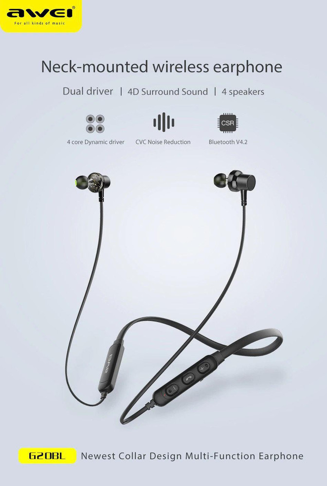 Awei hotsell dual driver