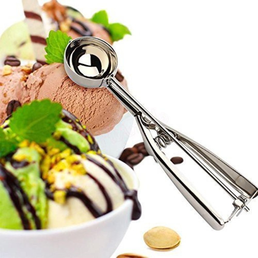 7 Inch Ice Cream Scoop - Professional Metal Ice Cream Scooper - Easy to Use