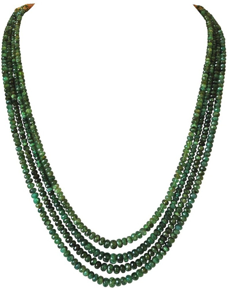 Real emerald hot sale necklace price