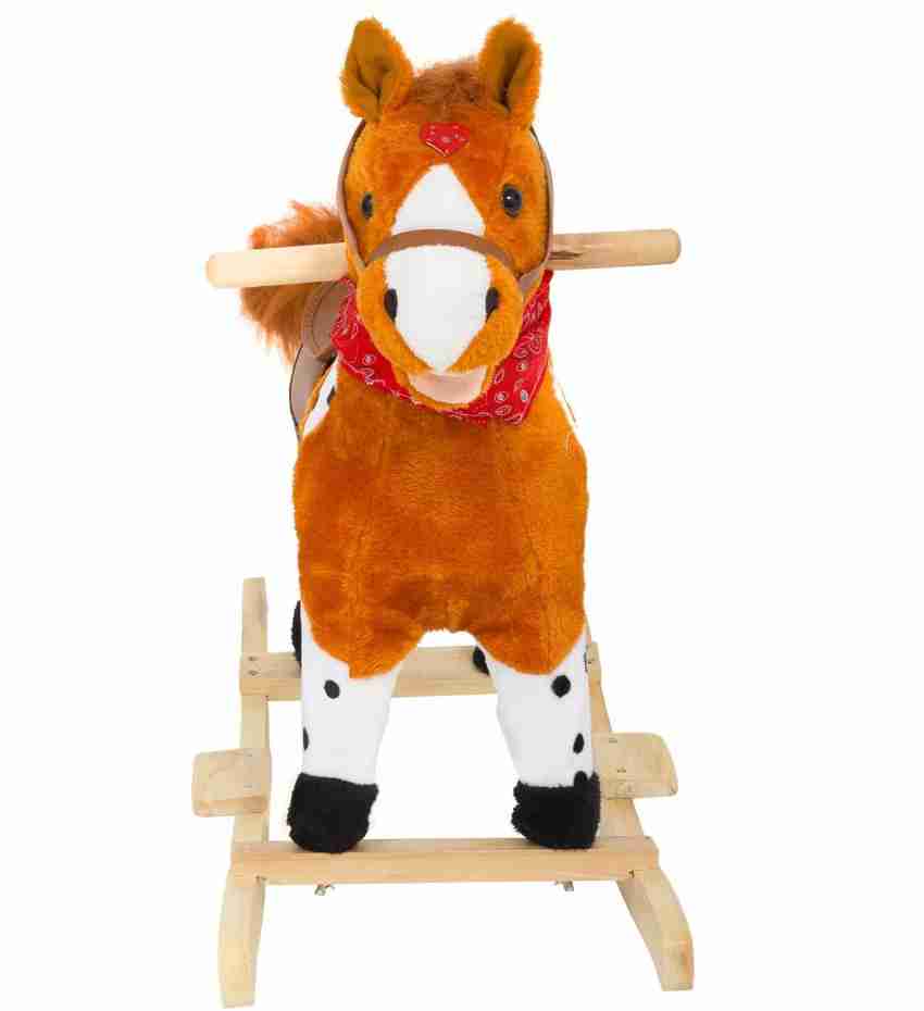 Buy Wooden Baby Horse on Wheels Toy Online