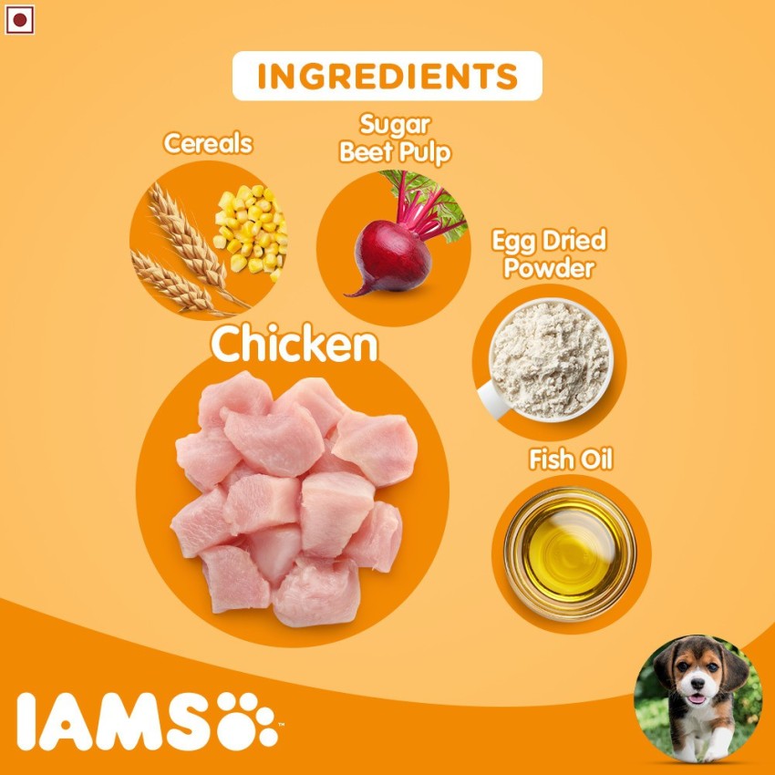 Ingredients in hotsell iams puppy food