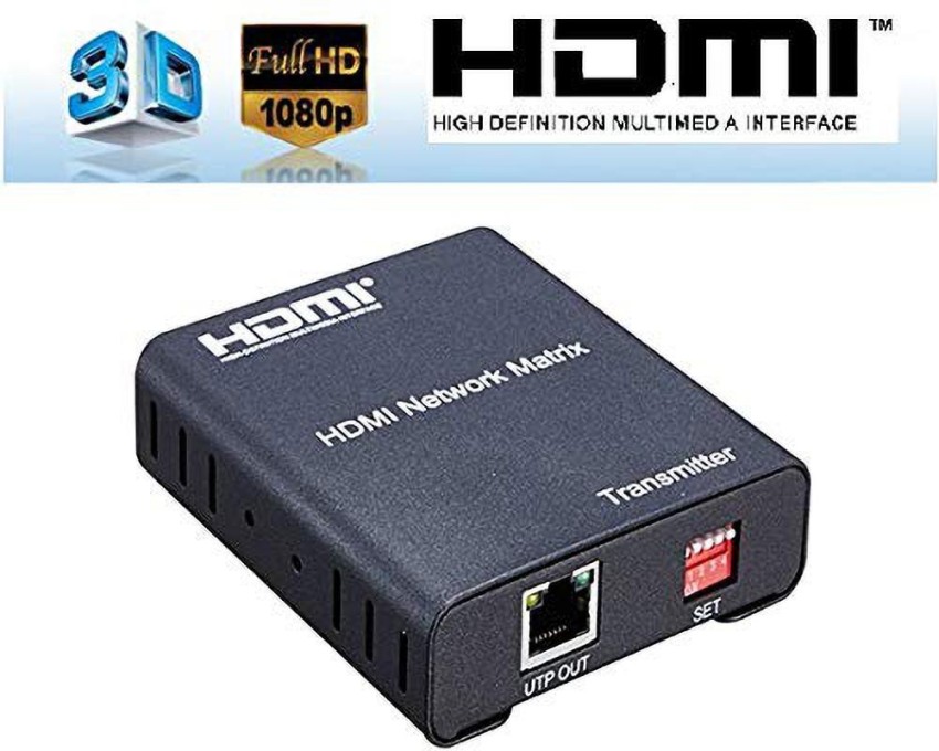 4K 1080P HDMI Extender to RJ45 Over Cat 5e/6 Network LAN Ethernet Adapter 2  PCS、