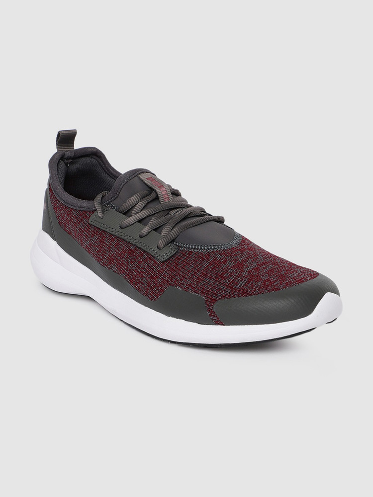 PUMA Men Grey Maroon Stride Evo Idp Running Shoes Running Shoes