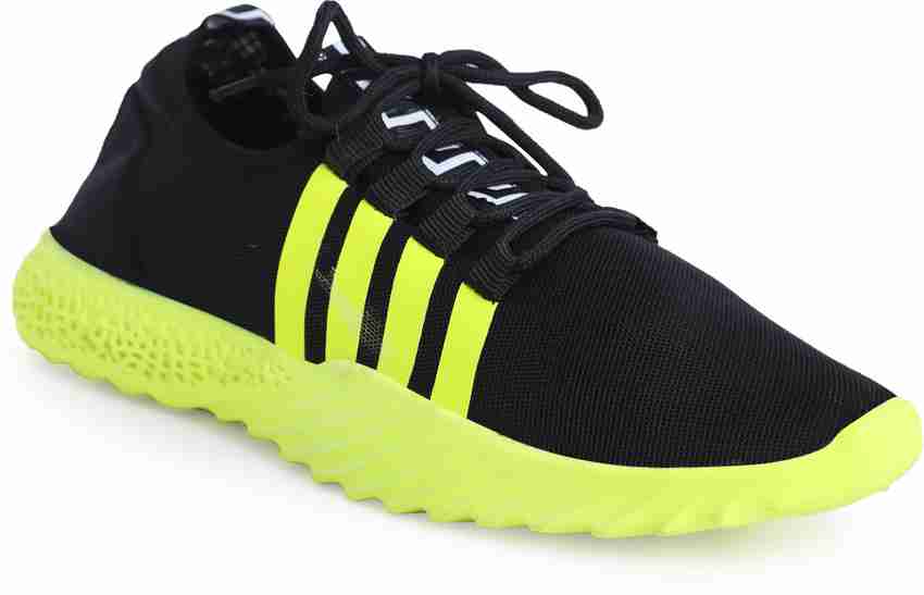 Black and neon green sneakers deals