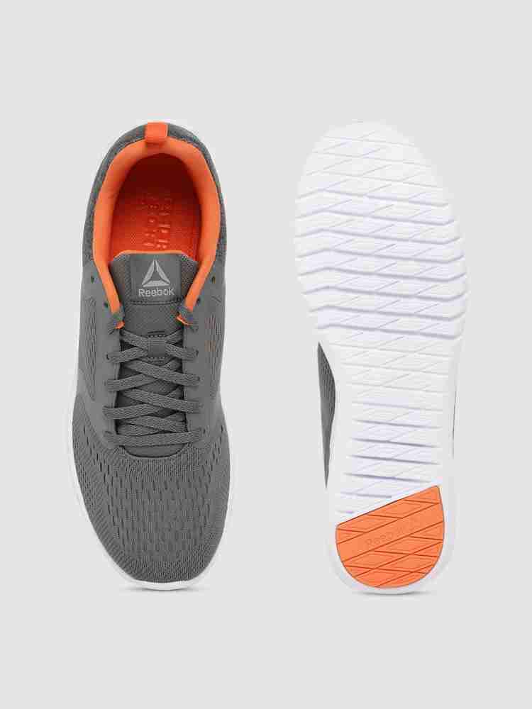 Reebok grey and orange shoes discount