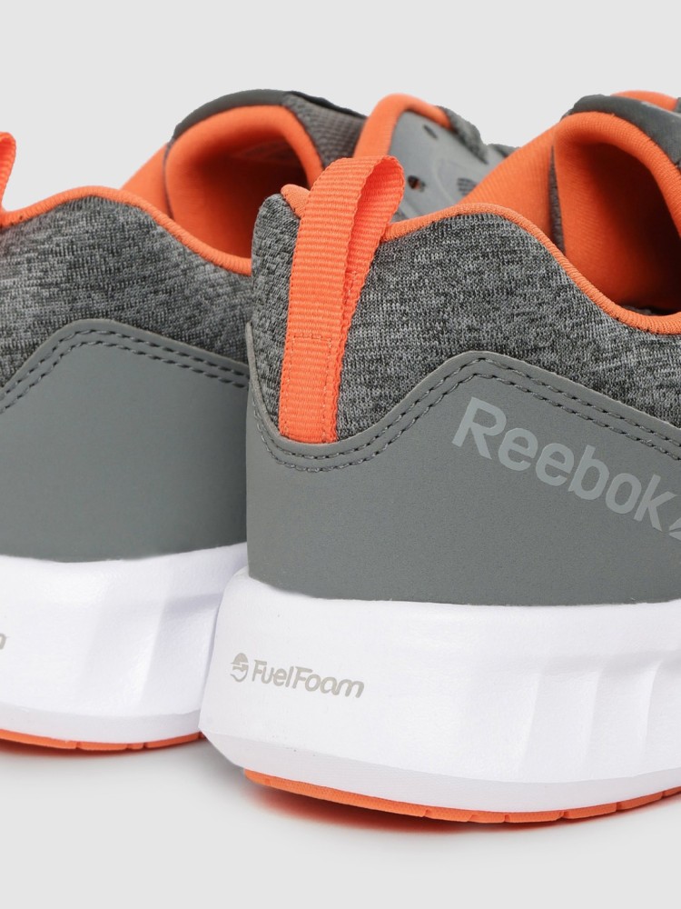 Reebok grey and orange on sale shoes